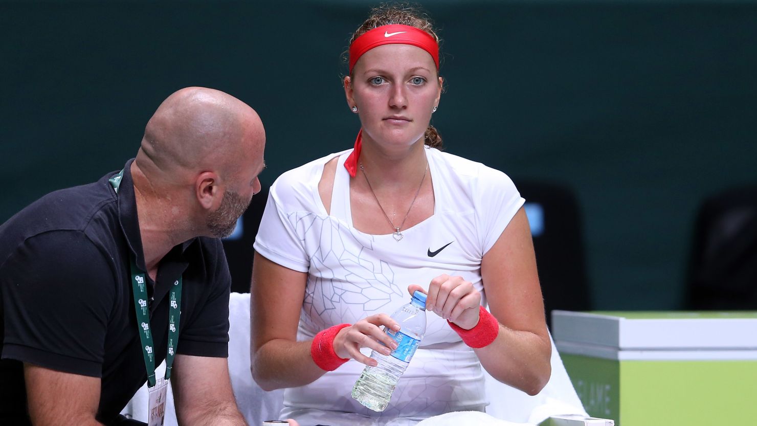 Defending champion Petra Kvitova was out of sorts in her match against Agnieszka Radwanska, making 41 unforced errors. 