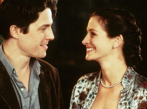 "Notting Hill" wasn't too far of a departure for Roberts, who plays a Hollywood actress in the 1999 film. She stars alongside Hugh Grant, who plays a bookshop owner, in the romantic comedy.