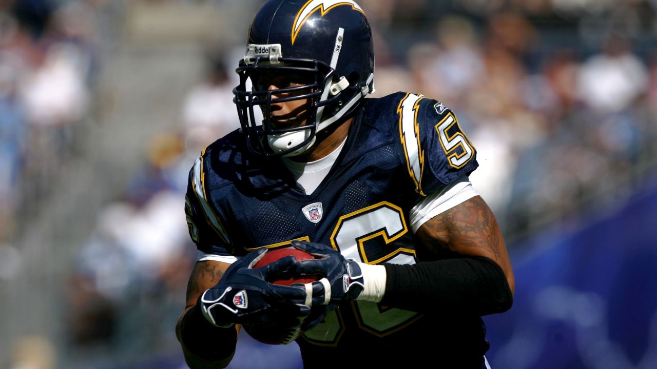 Known as "Lights Out" after knocking out four players in a high school game, Shawne Merriman entered the NFL with fanfare, earning 2005 Rookie of the Year honors. His 2006 suspension for steroid use prompted the "Merriman Rule," prohibiting any player who tests positive for steroids from going to the Pro Bowl that year.