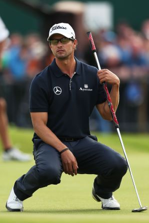 Adam Scott looked set for a first major win at this year's British Open, but four bogeys on the last four holes of the final round let South Africa's Ernie Els swoop in and steal the Australian's crown. Scott missed a putt on the 18th green that would've forced a playoff.