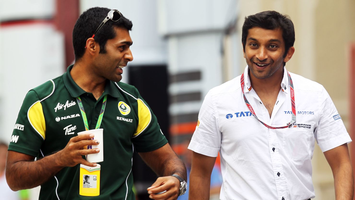 Karun Chandhok (left) and Narain Karthikeyan (right) are the only two Indians to have competed in Formula One.