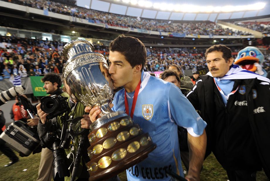 Suarez helped Uruguay win the 2011 Copa America, a year after finishing fourth at the World Cup. He will be hoping to impress again at Brazil 2014.