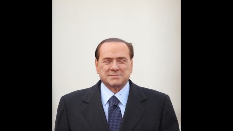 Berlusconi arrives at the German Chancellery in Berlin to meet with Chancellor Angela Merkel in January 2011.