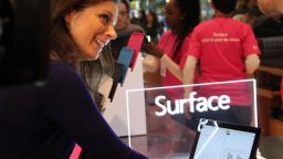 Erin Burnett test drives Microsoft Surface