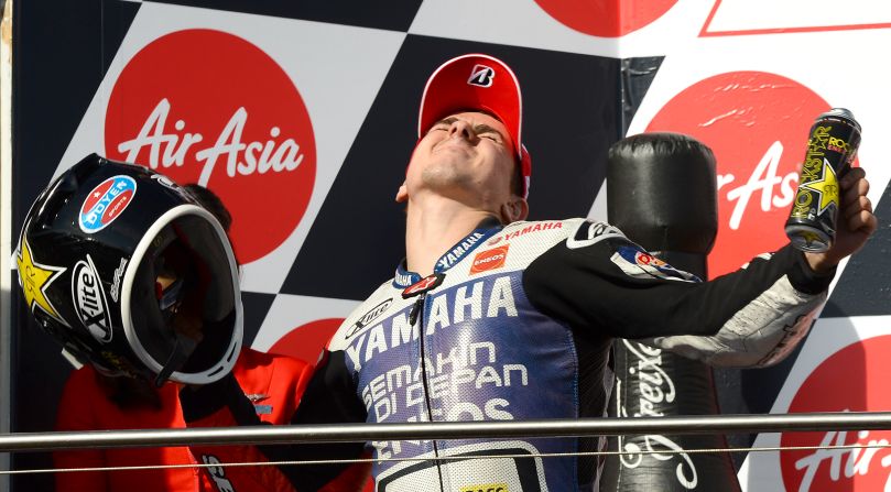 Yamaha's Jorge Lorenzo, denied a third world title by his 20-year-old compatriot, won eight of the 18 races. 