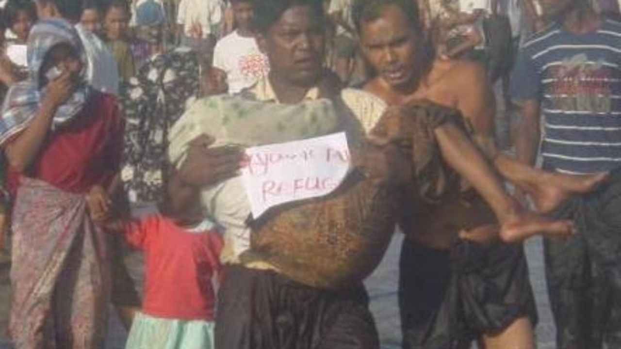 People have been displaced across Rahkine state in western Myanmar.