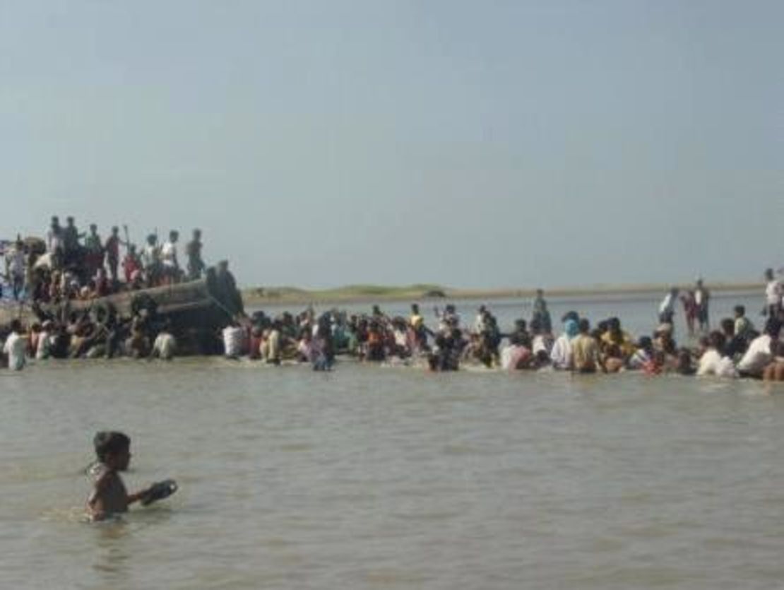 Some fled from the violence by boat