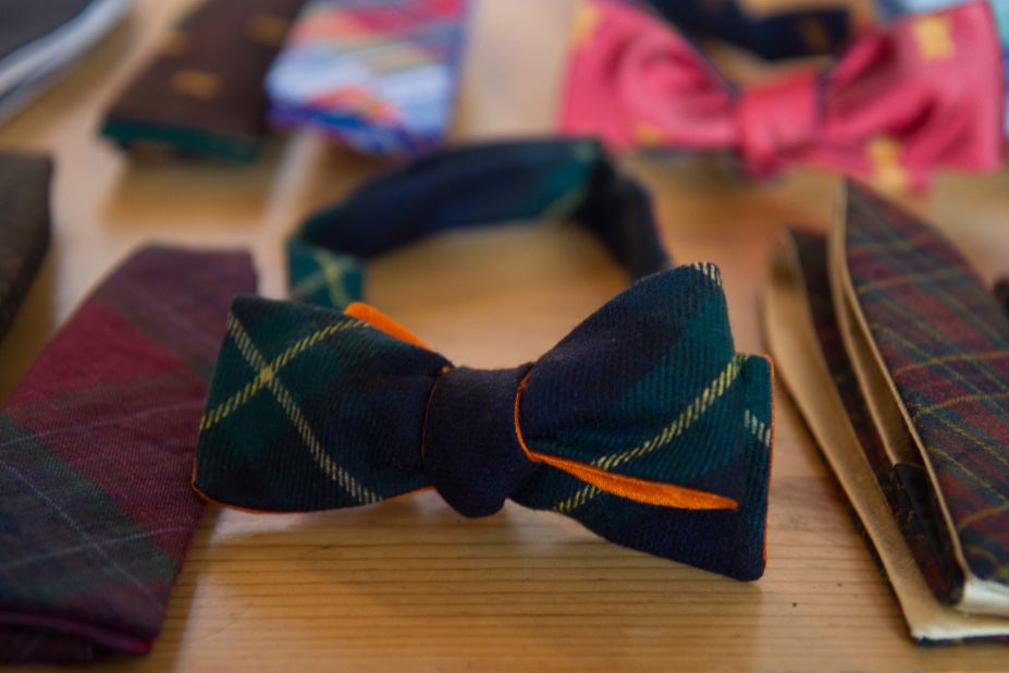All of <a href="http://pierreponthicks.com/" target="_blank" target="_blank">Pierrepont Hicks</a>' colorful ties and bowties are made in New York. The husband-wife team behind Pierrepont Hicks started NorthernGRADE in 2010 with iconic leather accessory brand <a href="http://www.jwhulmeco.com/" target="_blank" target="_blank">J.W. Hulme</a>.