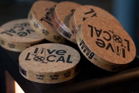 Accessories such as pins and coasters were for sale along with handcrafted bicycles from Heritage General Store at NorthernGRADE.