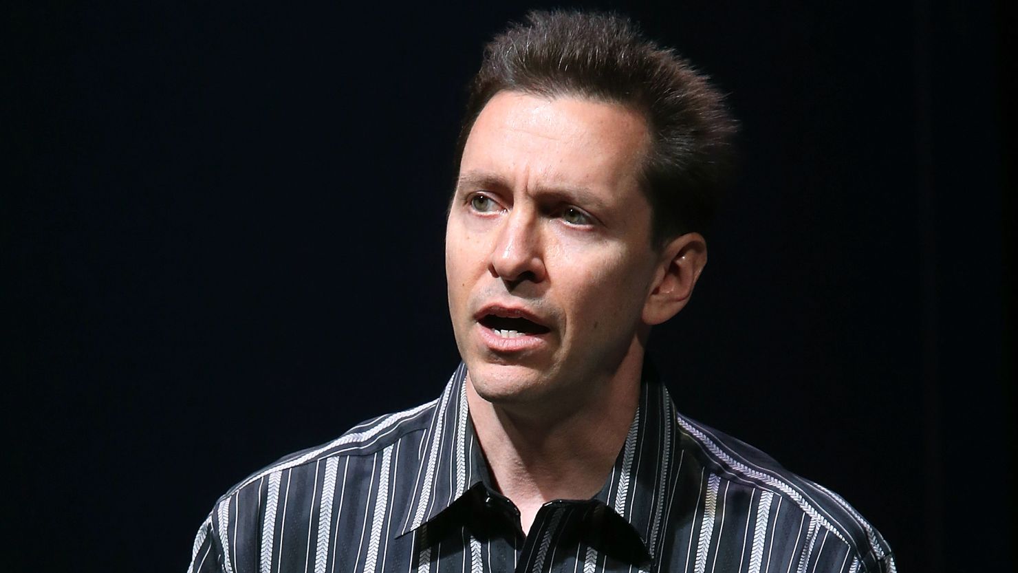 Former Apple exec Scott Forstall at the unveiling of the iPhone 5 in September.