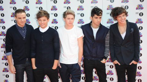 Liam Payne, Louis Tomlinson, Niall Horan, Zayn Malik and Harry Styles of 'One Direction'.