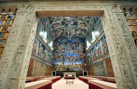 In Vatican City, the Sistine Chapel is known for housing the papal conclave, in which the College of Cardinals gathers <a href="http://www.cnn.com/SPECIALS/world/pope/index.html">to elect the next pope</a>. Its ceiling is one of the most recognized pieces of art in the world. 