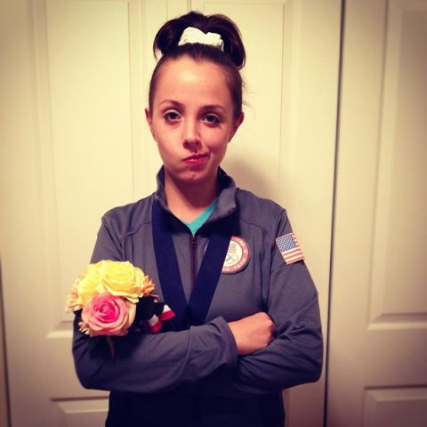 Rachel Cabrera of Chicago, Illinois, decided to dress as "<a href="http://news.blogs.cnn.com/2012/08/16/fierce-five-gymnasts-show-off-skills/">McKayla Maroney is not impressed</a>." "Since the Olympics were this year and the Women's U.S. Gymnastics team did so well, I considered being a member of the Fierce Five," she said. "I really loved the idea of being McKayla over any other gymnast because I could easily play the part. The 'McKayla is not impressed' meme was my <a href="http://ireport.cnn.com/docs/DOC-866907">favorite way</a> to approach being McKayla."  