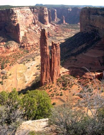 Spider Rock at Canyon de Chelly National Monument is a testament to the spider as a positive symbol in Native American cultures.