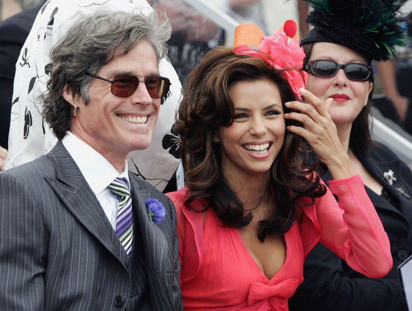 Actors Eva Longoria, right, and Ronn Moss attend the 2005 carnival. International celebrity guests are now a regular feature at the $6.2 million horse race.  