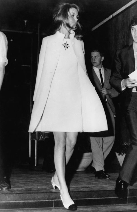 British model Jean Shrimpton caused a huge uproar after arrving at the Melbourne Cup Carnival in 1965 wearing a minidress five inches above the knees, with no stockings, gloves or hat.