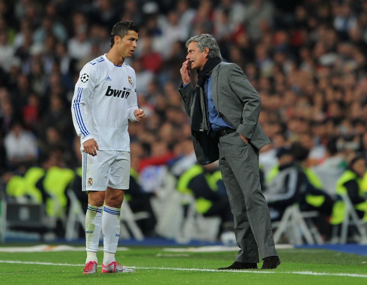 Ronaldo has nothing but praise for Real coach Jose Mourinho: "Well, my relationship with him is perfect. I don't ask for nothing better. In terms of coaching I'm sure 100%... 200% that he is the best. He shows every country who's the best because he wins all the leagues."