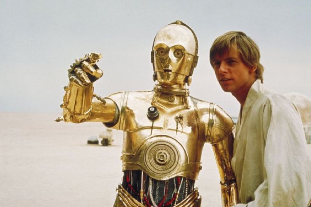 C-3PO is adept at communicating, which is helpful considering his buddy R2-D2 doesn't speak English.