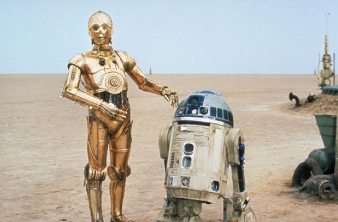 R2-D2 is a faithful companion of Luke's. He assists him in many ways, including the piloting of Luke's X-Wing fighter.