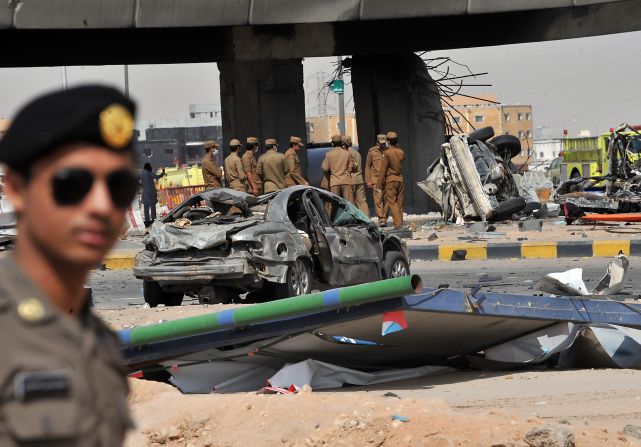 A fuel tanker rammed into a bridge in the capital city of Riyadh and exploded into a ball of fire Thursday, November 1, killing 22 people.