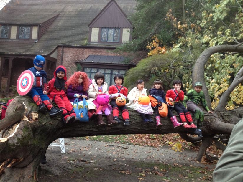 Lots of trees were down in the Forest Hills section of Queens, but <a href="http://ireport.cnn.com/docs/DOC-869891">Vered Cohen said</a> the children were excited to just be out of the house after the storm. 