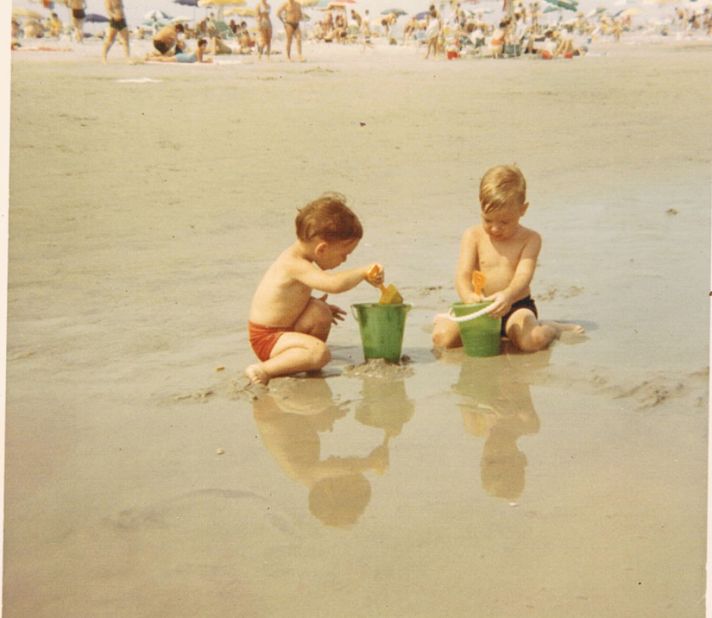 Me and my brother Mike in Wildwood, 1969