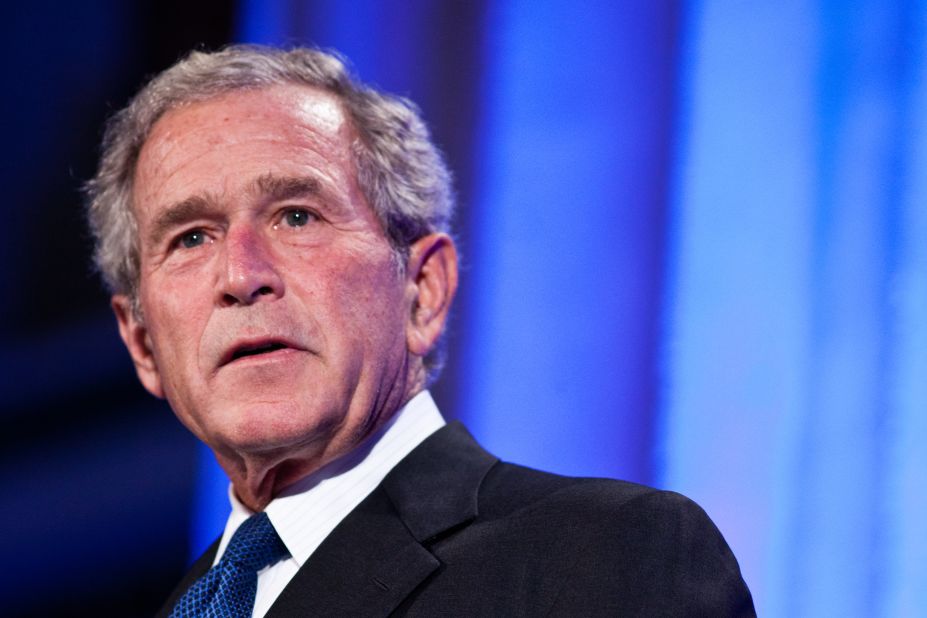George W. Bush (2001-2009) is the son of former President George H.W. Bush. His presidency was largely defined by his response to the 9/11 terrorist attacks. In 2003, he ordered the invasion of Iraq on suspicion that Saddam Hussein had weapons of mass destruction.