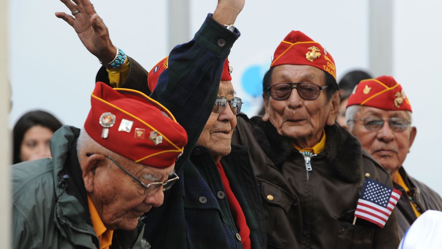 Navajo Code Talkers attend the 2011 Citi Military Appreciation Day event at Citi Pond in New York City on November 11, 2011.