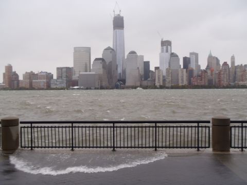 iReporter Pankaj Purohit lives five minutes from the boardwalk on Essex Street in Jersey City, New Jersey, which began flooding even before Superstorm Sandy's rains came. 