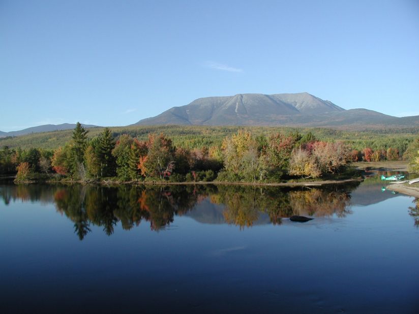 Mount Katahdin in Maine is the northern terminus of the famed Appalachian Trail.