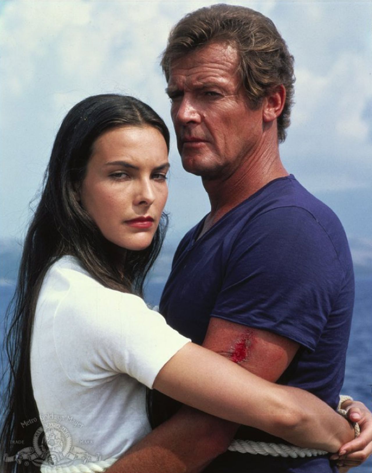 After witnessing her parents' assassination, Carole Bouquet's Melina Havelock teams up with Bond and eventually saves his life. Instead of donning an iconic bikini, Havelock bares it all to go skinny-dipping with 007 in 1981's "For Your Eyes Only."