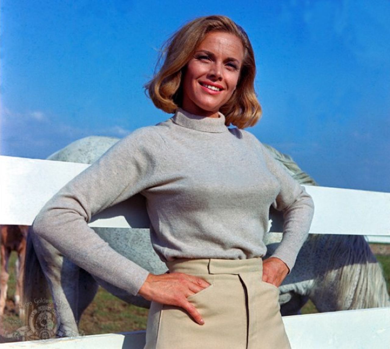 Pilot Pussy Galore, played by Honor Blackman, claimed to be immune to Bond's charm in 1964's "Goldfinger." However, Galore eventually falls for 007.