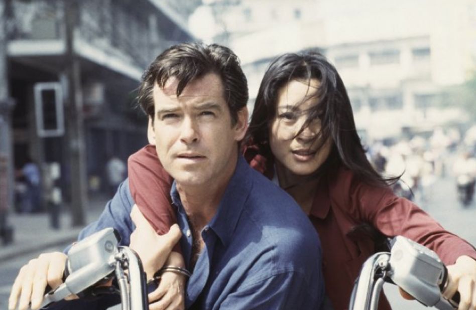 Another Bond girl who claims to be immune to Bond's charm, Chinese agent Wai Lin, played by Michelle Yeoh, eventually falls for him in 1997's "Tomorrow Never Dies."