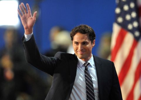 Mitt Romney's son Craig waves to the crowd at the 2012 convention.