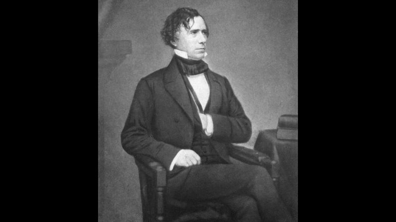 Franklin Pierce (1853-1857) was the first President to not get his party's nomination for re-election. He signed the controversial Kansas-Nebraska Act, which allowed the people there to decide whether to allow slavery. This worsened the tension between the North and South.