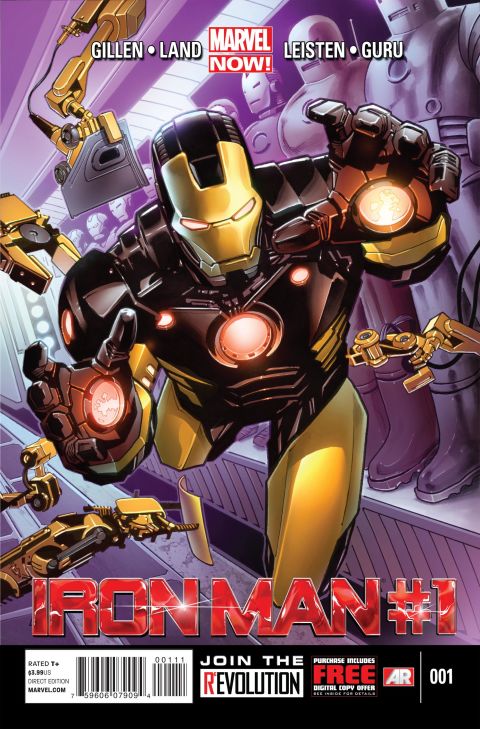 In Marvel Now's first issue of "Iron Man," out on November 7, a contemplative Stark re-evaluates his life's work and takes on an old enemy. His dialogue would fit if it were delivered by Downey. And, he has a brand new suit.
