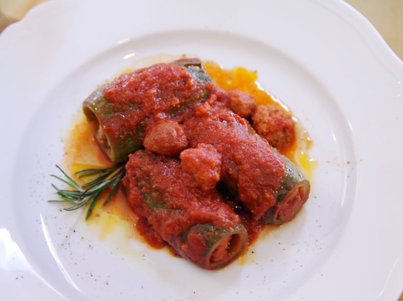 Zucchini stuffed with meatballs at All'Osteria Bottega may remind you of your Italian relatives' cooking.