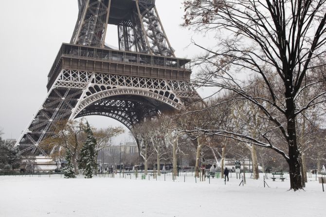 The view of the Eiffel Tower covered in snow is breathtaking. And if you opt for Europe right after Thanksgiving, you'll be there during the wonderful Christmas markets. 