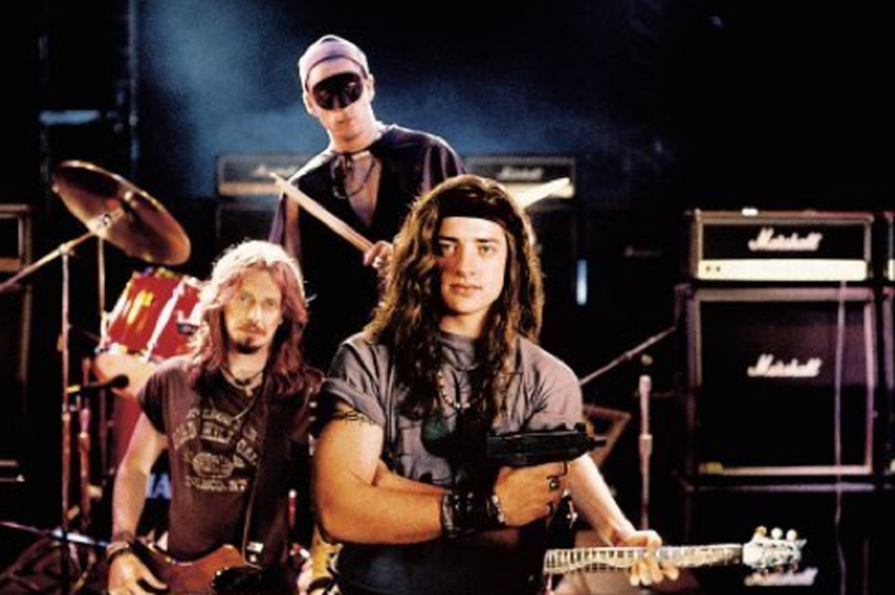 In 1994's "Airheads," Steve Buscemi, Adam Sandler and Brendan Fraser make up The Lone Rangers, a band willing to do anything for a big break.
