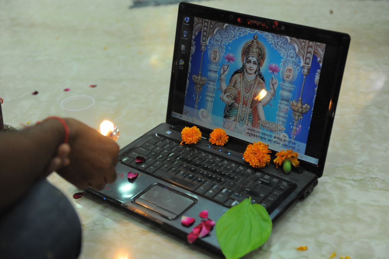 Diwali marks the start of the new Hindu financial year and many businesses open new accounts books.