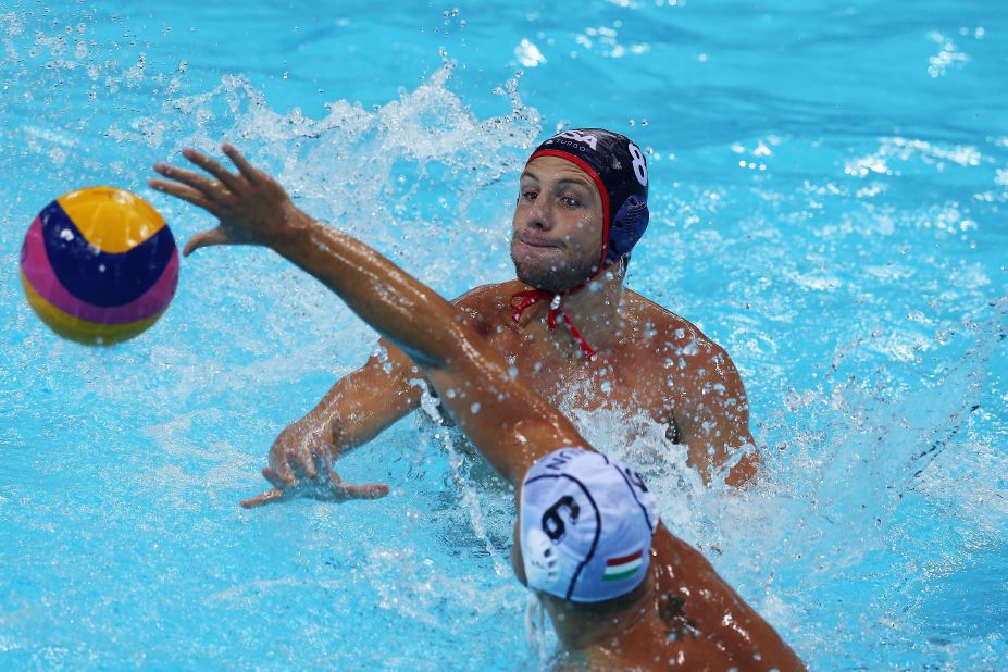 Azevedo, shown during the 2012 Olympic Games, travels all over the world as captain of Team USA.