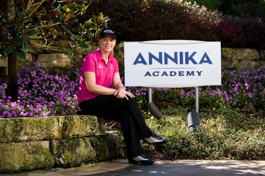 Sorenstam divides her time between family commitments and her business interests which include a successful golf academy.