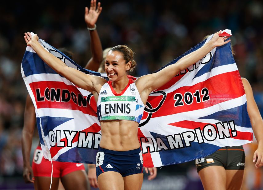 Jessica Ennis beat her closest opponent in the 2012 Olympic heptathlon event <a href="http://www.telegraph.co.uk/sport/olympics/athletics/9452762/Jessica-Ennis-crowns-stunning-Olympic-gold-medal-heptathlon-victory-with-blistering-800m-run.html" target="_blank" target="_blank">by more than 300 points</a>. <a href="http://www.dailymail.co.uk/news/article-2183583/The-golden-girl-delivers-Jessica-Ennis-crowned-Olympic-heptathlon-champion-winning-800m-jubilant-Olympic-Stadium-crowd.html" target="_blank" target="_blank">Ennis earned her gold medal</a> by participating in the 100-meter hurdles, the high jump, the shot put, the 200-meter race, the long jump, the javelin throw and the 800-meter race. 