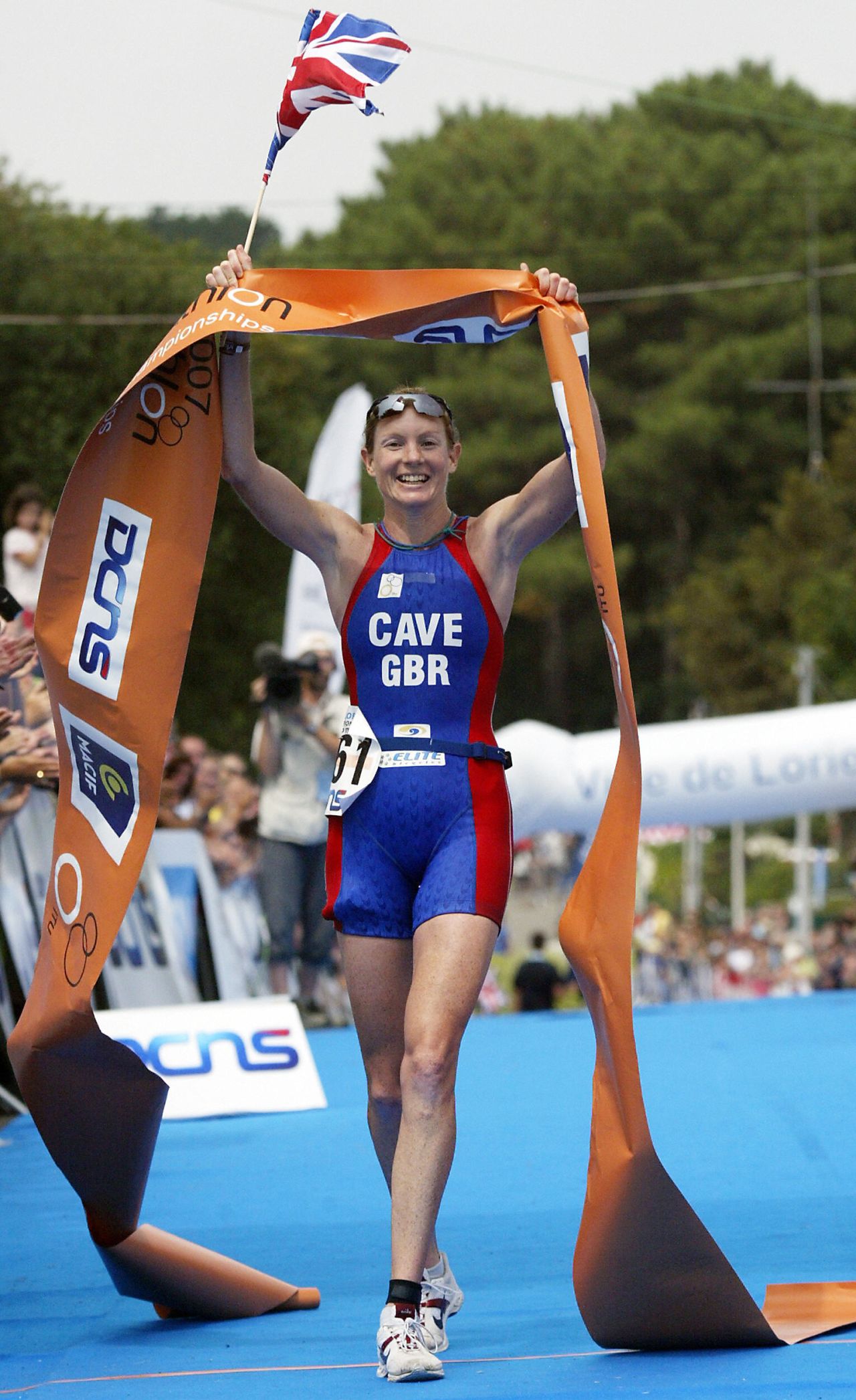 Leanda Cave became the first female in history to win both the Ironman World Championship and the Half Ironman World Championship in 2012.  The British athlete finished the 2.4-mile swim, 112-mile bike ride and 26.2-mile run in nine hours, 15 minutes and 54 seconds, <a href="http://www.bbc.co.uk/sport/0/triathlon/19940336" target="_blank" target="_blank">according to the BBC</a>. 