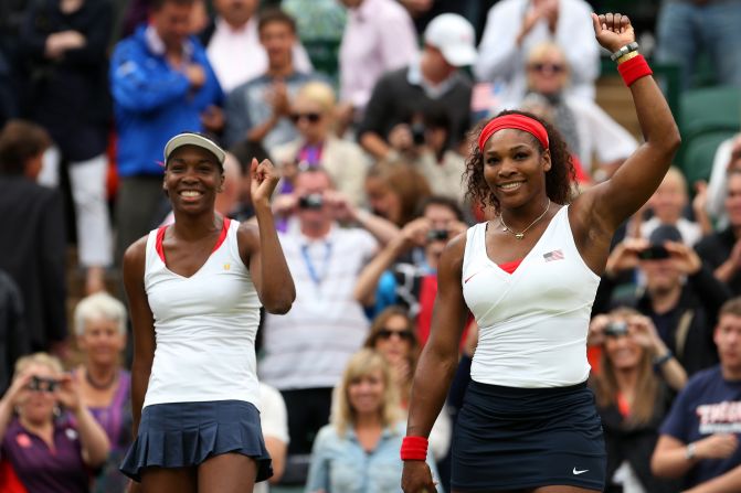 Serena Williams, right, and Venus Williams have dominated women's tennis since they first went professional in the late 1990s. The sisters are close and often pair up during doubles competitions. But they've competed against each other in the finals of eight Grand Slam singles tournaments, including Wimbledon.  