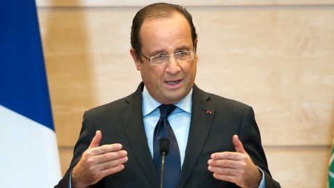 President Francois Hollande, pictured here on November 4, 2012, pledged legislation on same-sex marriage earlier this year.