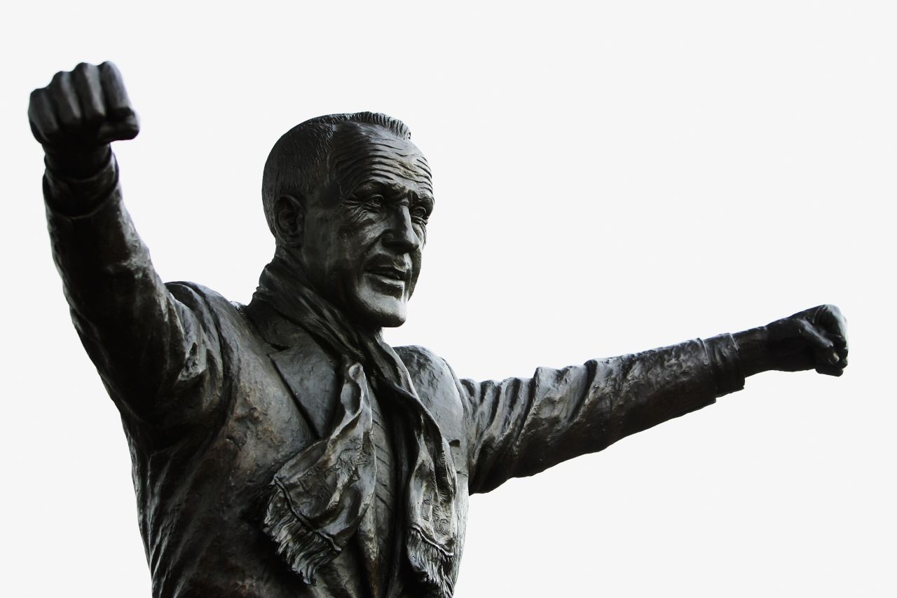 Manchester United's great rivals Liverpool have a statue of former Scottish manager Bill Shankly outside their Anfield ground.