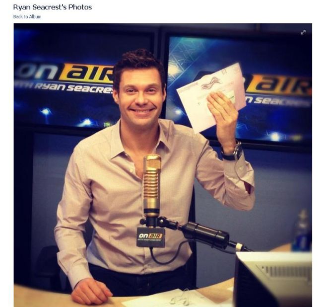 The ever-working Ryan Seacrest still squeezed in time to vote in the 2012 election.
