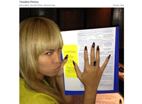 Beyonce had her game face on as she went to cast her vote on November 6.