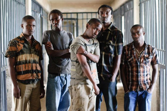 Some of the cast of Nairobi Half Life, Kenya's first-ever film to be considered for an Oscar.